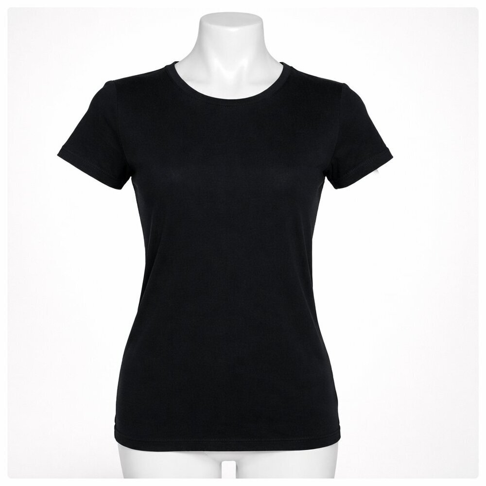 LANDS’ END Shaped Fit Black Short Sleeve Shirt XS (Size 2-4)
